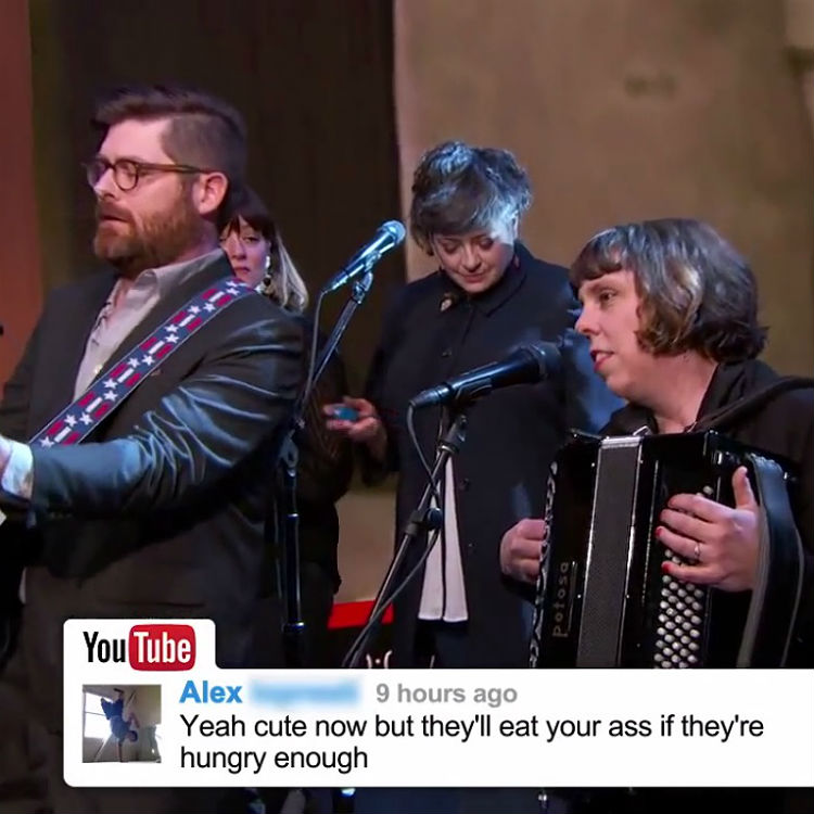 The Decemberists sing YouTube comments on Jimmy Kimmel